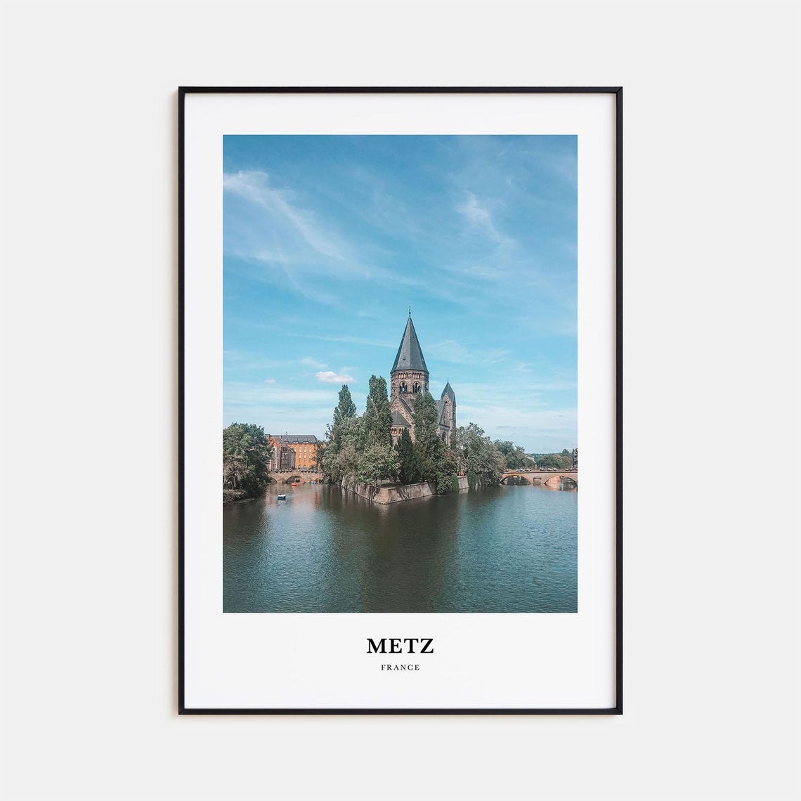 Metz Print Metz Photo Poster Metz Travel Wall Art Metz Map Print Metz Photography Print Metz Wall Dcor France