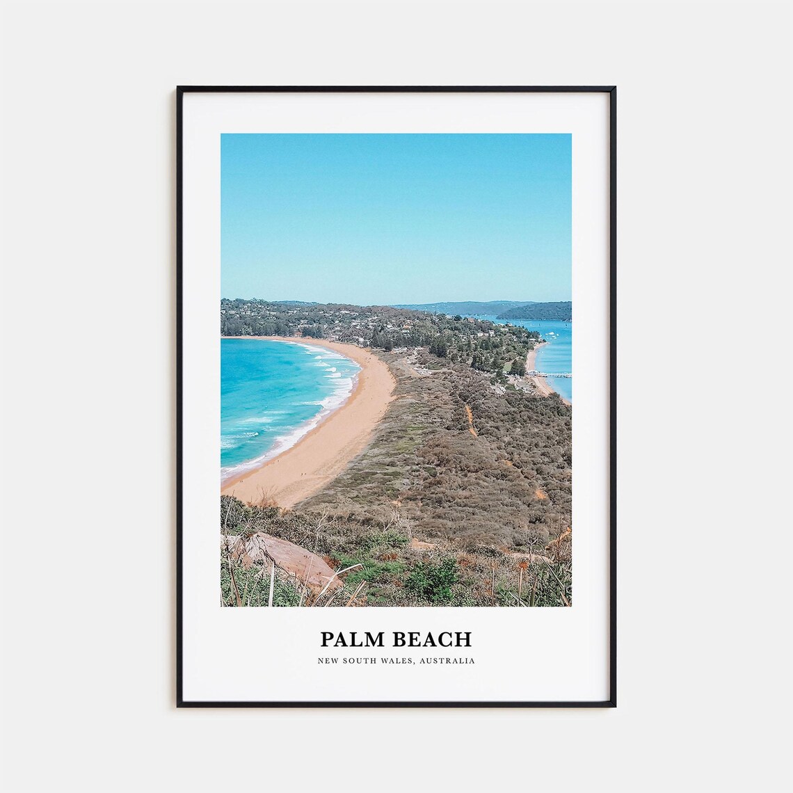Palm Beach New South Wales Australia Curving Surf Beach Poster