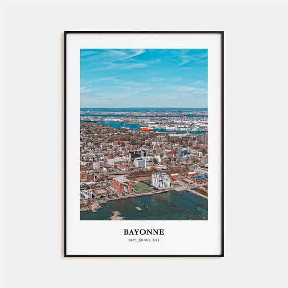 Bayonne Print New Jersey Bayonne Photo Poster Bayonne Travel Wall Art Bayonne Map Print Bayonne Photography Print Bayonne Wall Usa