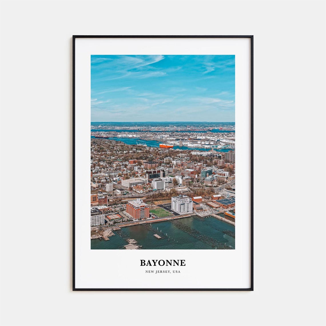 Bayonne Print New Jersey Bayonne Photo Poster Bayonne Travel Wall Art Bayonne Map Print Bayonne Photography Print Bayonne Wall Usa