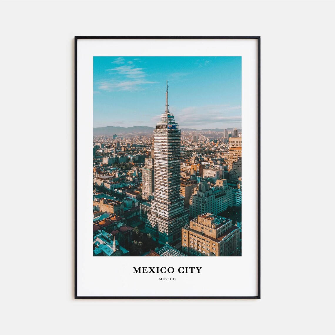 Mexico City Mexico Torre Latinoamericana Skyline Photography Poster