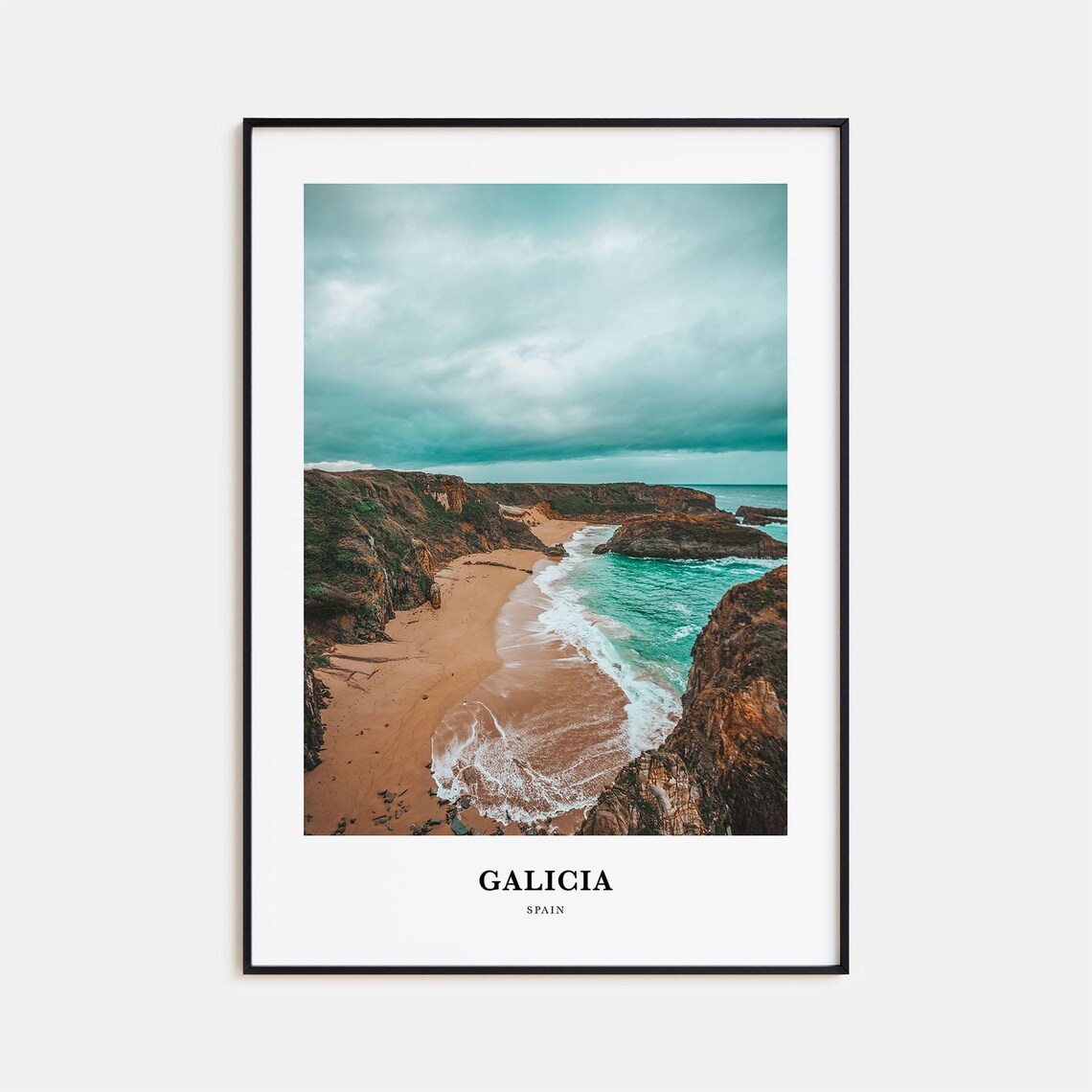 Galicia Travel Poster, Spain Wall Art Print