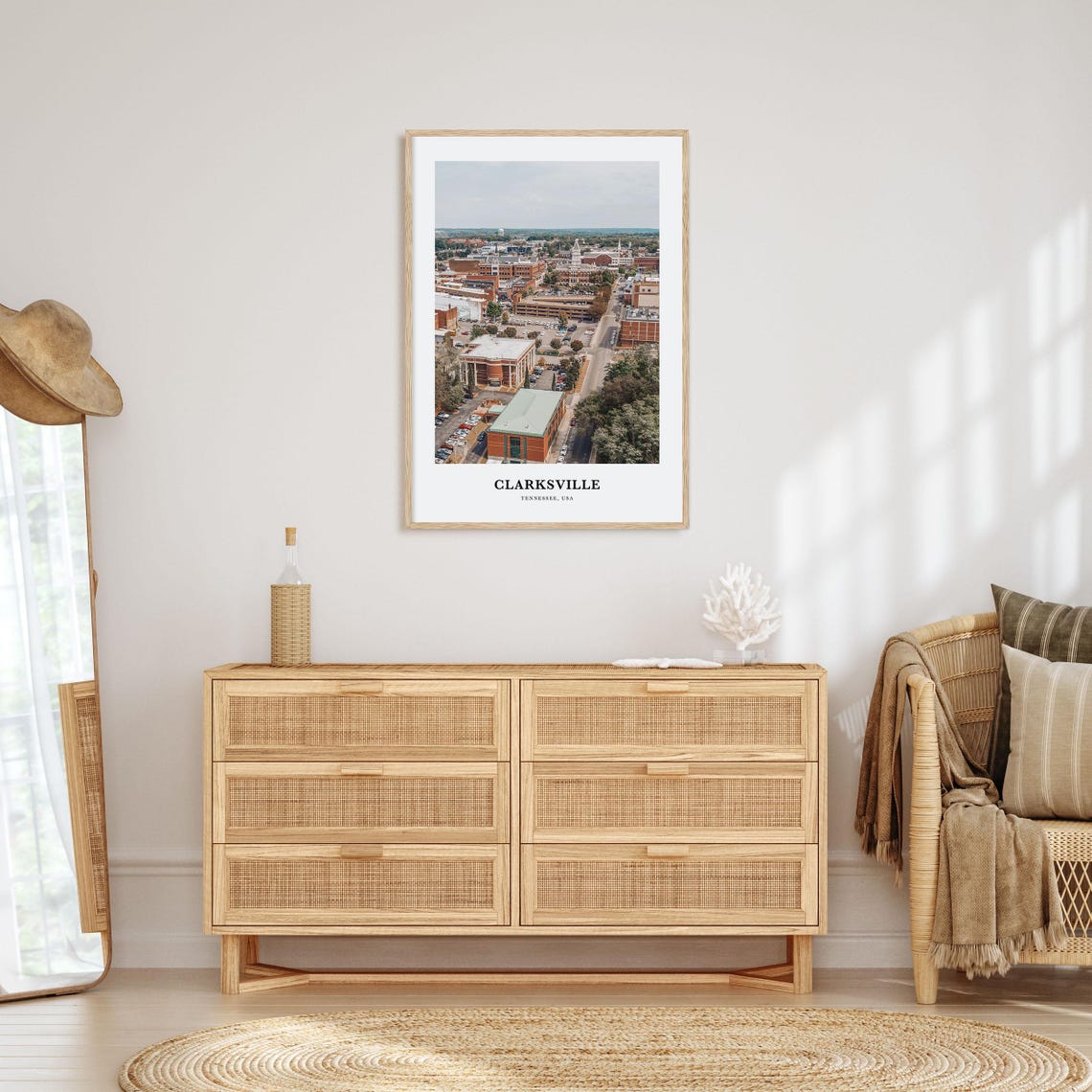 Clarksville Print Clarksville Photo Poster Clarksville Travel Wall Art Clarksville Map Print Clarksville Photography Tennessee Usa - Image 2