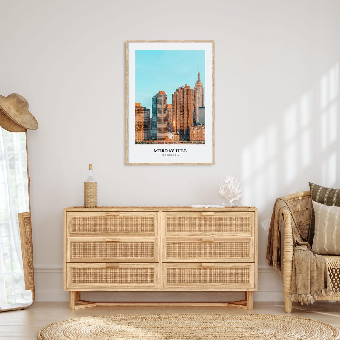 Murray Hill Manhattan Skyline Golden Hour Photo Travel Poster - Image 2