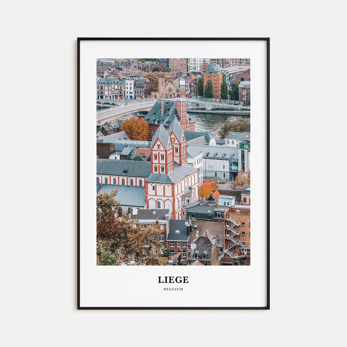 Liege Print Liege Photo Poster Liege Travel Wall Art Liege Map Print Liege Photography Print Liege Wall Dcor Belgium