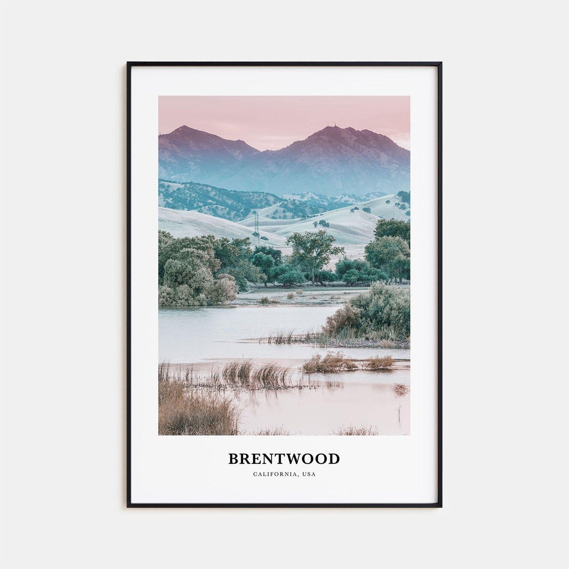 Brentwood Print Brentwood Photo Poster Brentwood Travel Wall Art Brentwood Map Print Brentwood Photography Print California Usa