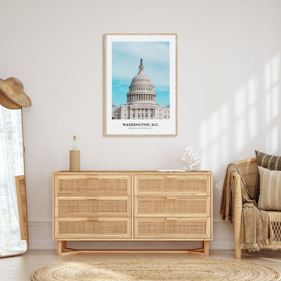 Washington DC US Capitol Dome Landmark District of Columbia Poster - Image 2