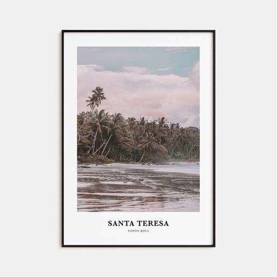 Santa Teresa Travel Poster, Costa Rica Wall Art
