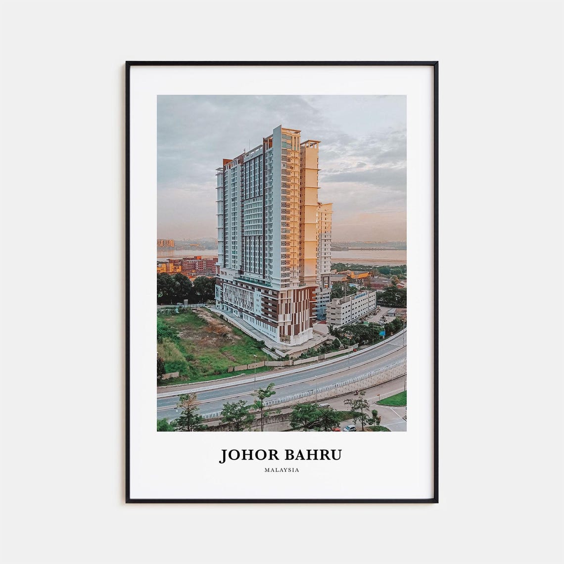 Johor Bahru Print Johor Bahru Photo Poster Johor Bahru Travel Wall Art Johor Bahru Map Print Johor Bahru Photography Print Malaysia