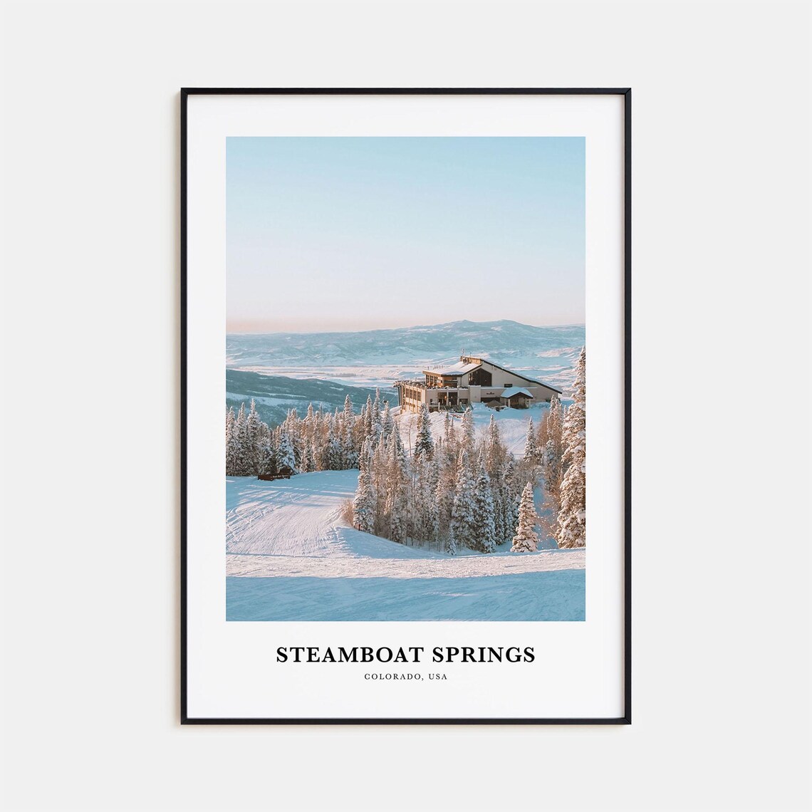 Steamboat Springs Travel Poster, Colorado USA