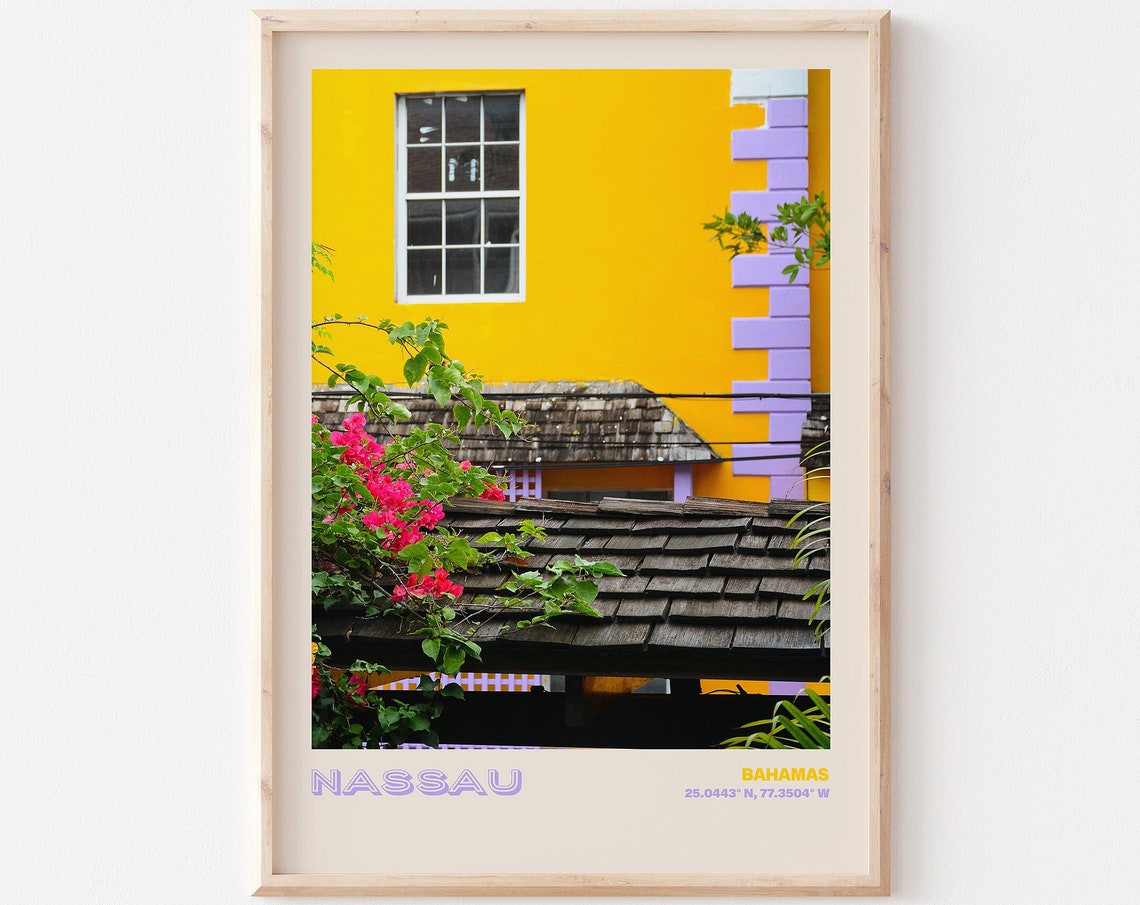 Nassau Travel Poster Nassau Print Nassau Photo Print Nassau Wall Decor Nassau Travel Art Nassau Bahamas Picture Nassau 5