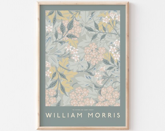 William Morris Victoria and Albert Museum Sage Floral Poster