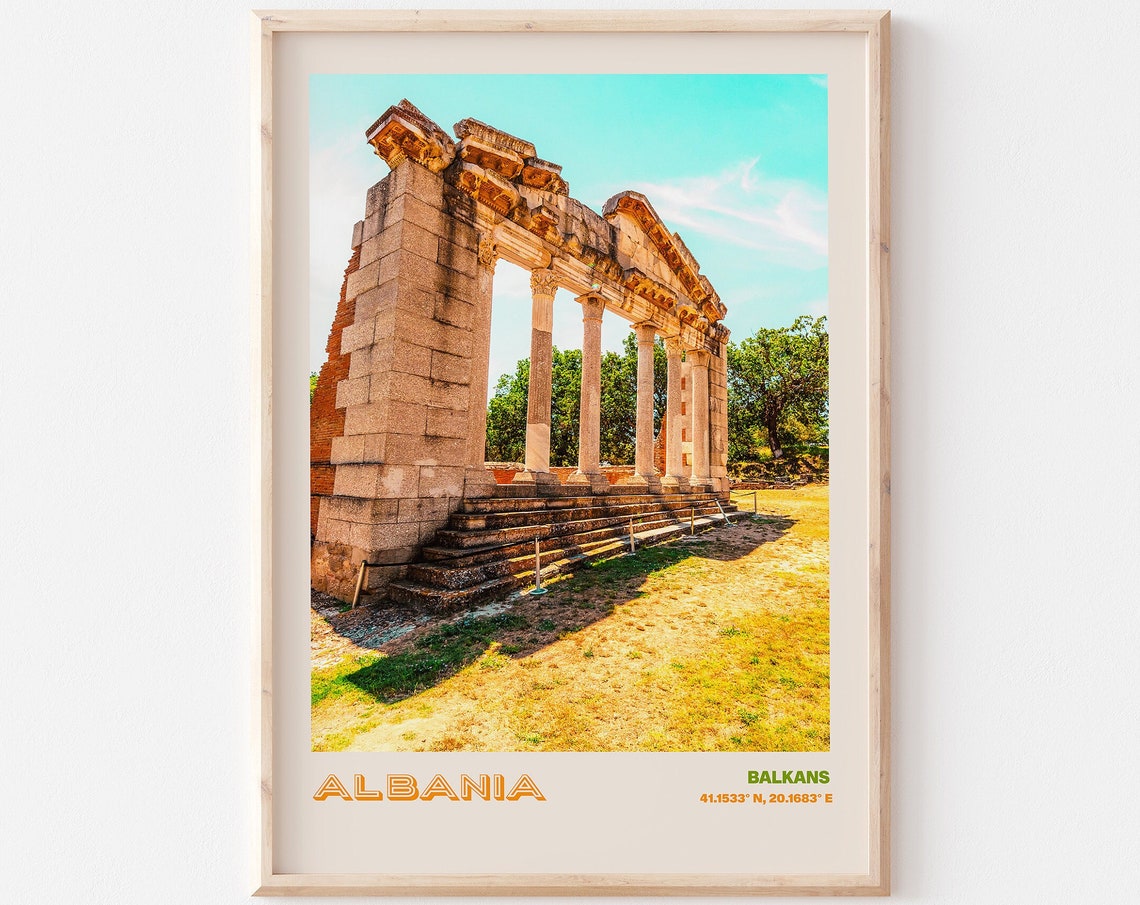 Albania Travel Poster Albania Print Albania Photo Print Albania Wall Decor Albania Travel Art Albania Albania Picture Albania 9