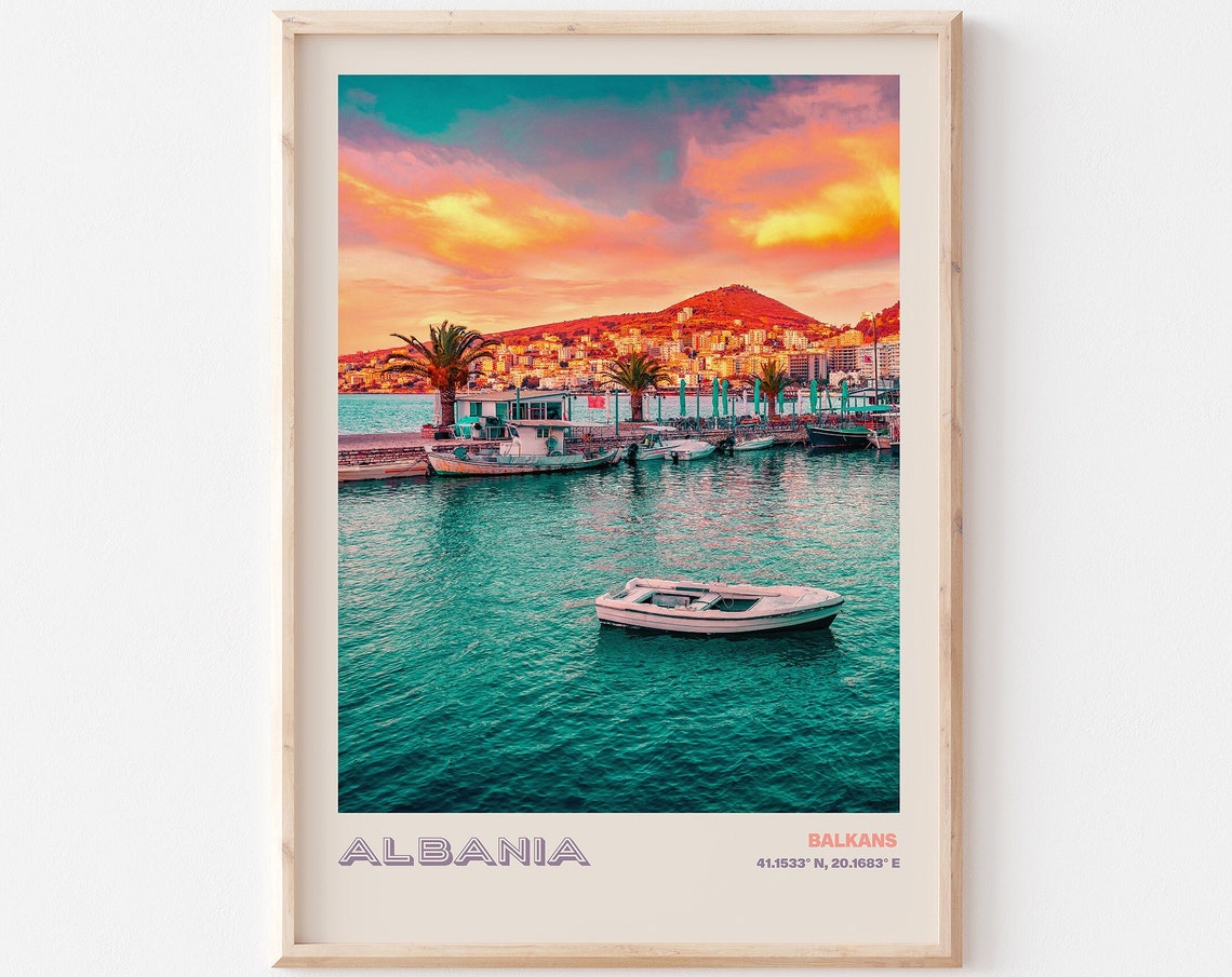 Albania Travel Poster Albania Print Albania Photo Print Albania Wall Decor Albania Travel Art Albania Albania Picture Albania 10