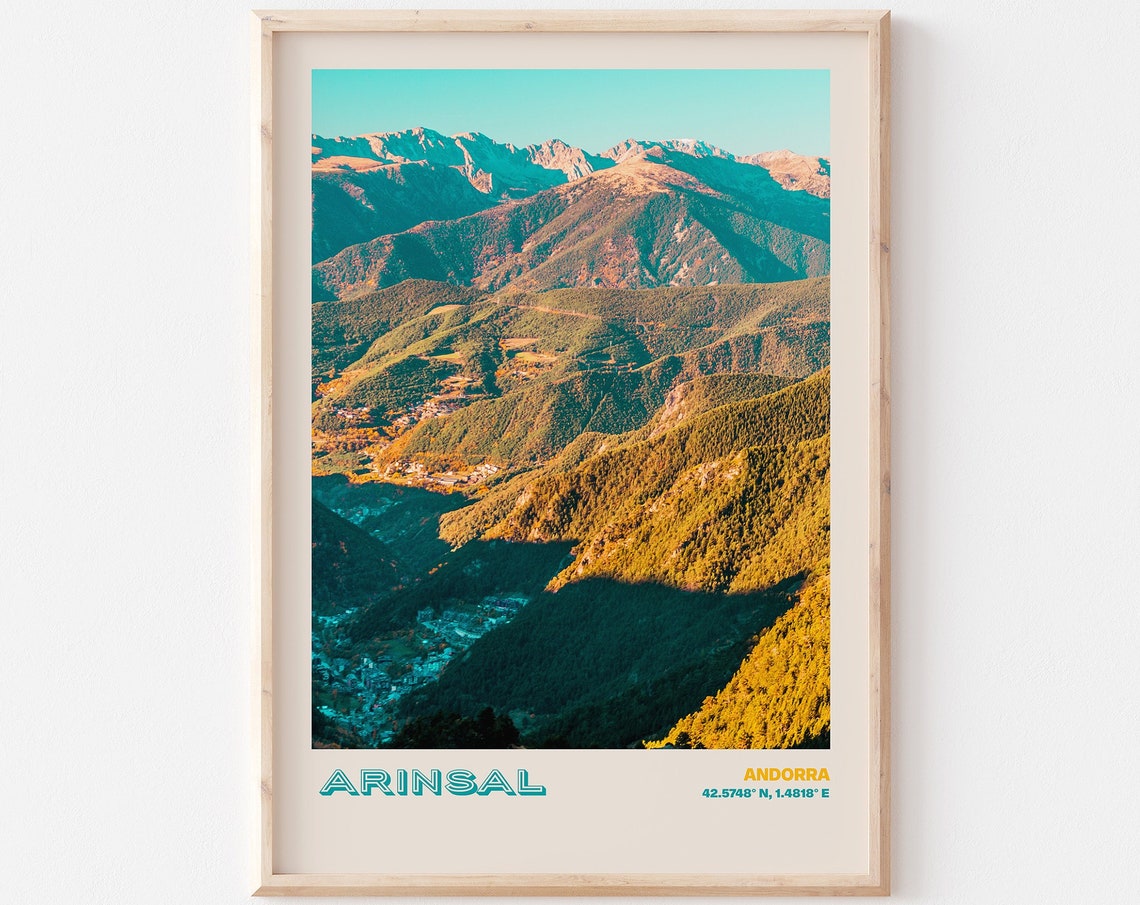 Arinsal Travel Poster Arinsal Print Arinsal Photo Print Arinsal Wall Decor Arinsal Travel Art Arinsal Arinsal Picture Arinsal 1