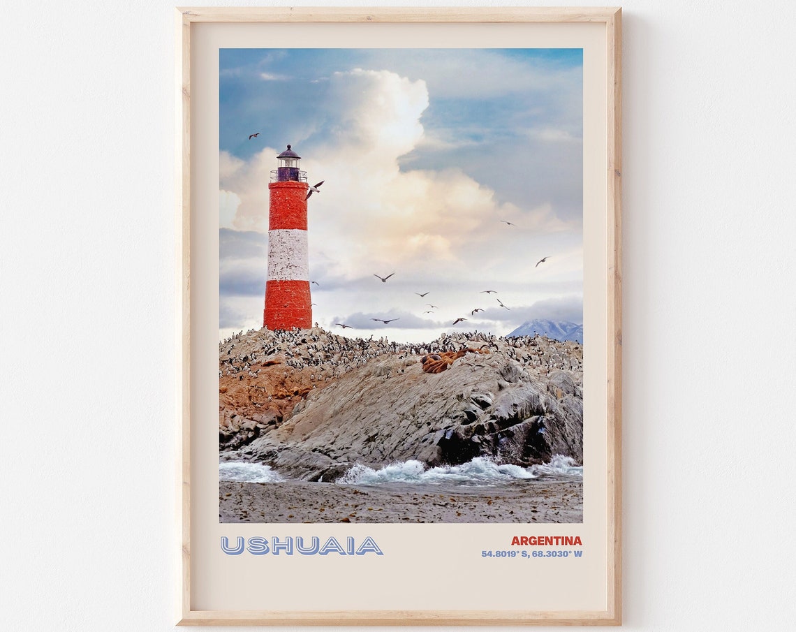 Ushuaia Travel Poster Ushuaia Print Ushuaia Photo Print Ushuaia Wall Decor Ushuaia Travel Art Argentina Picture Ushuaia 2