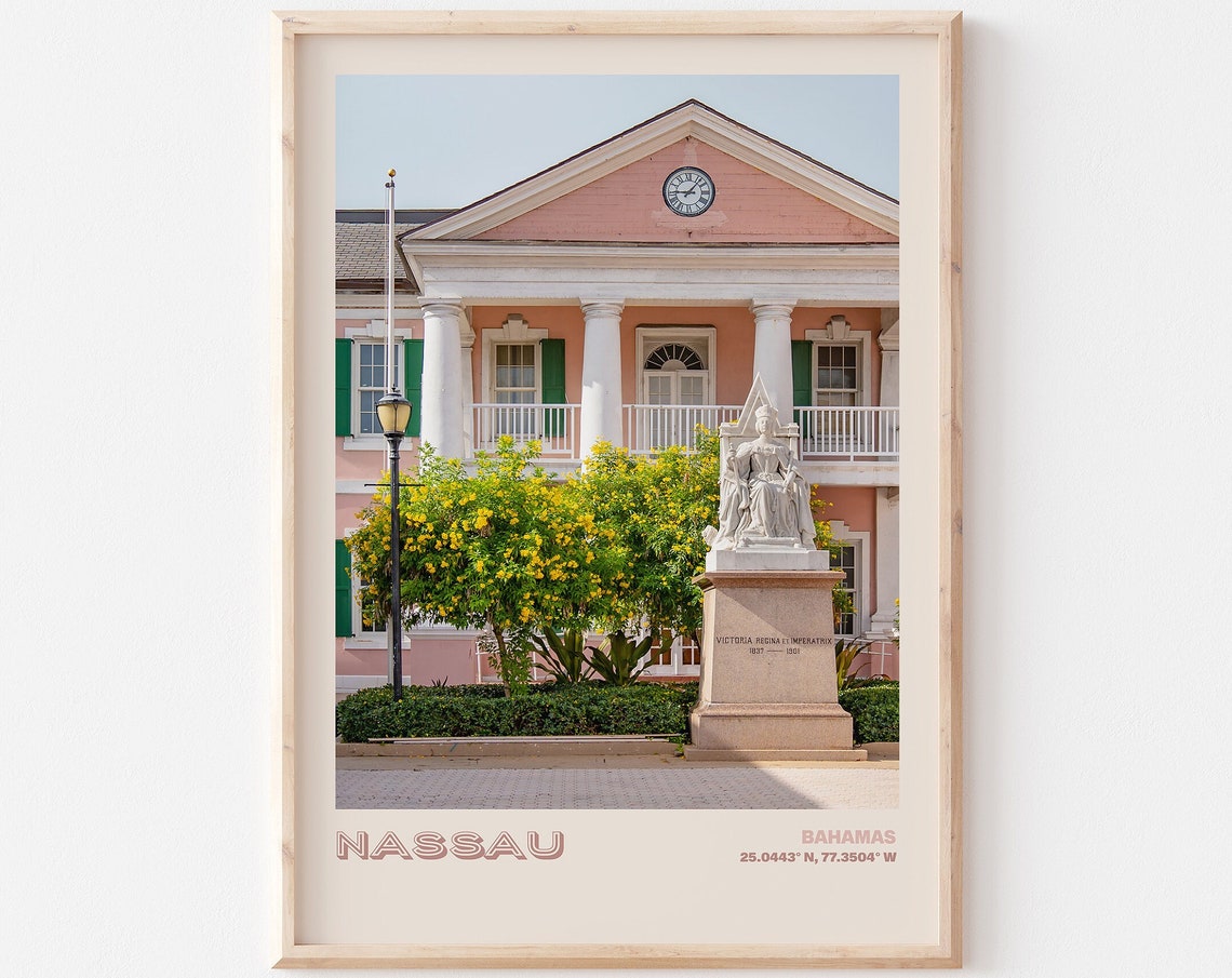 Nassau Travel Poster Nassau Print Nassau Photo Print Nassau Wall Decor Nassau Travel Art Nassau Bahamas Picture Nassau 4