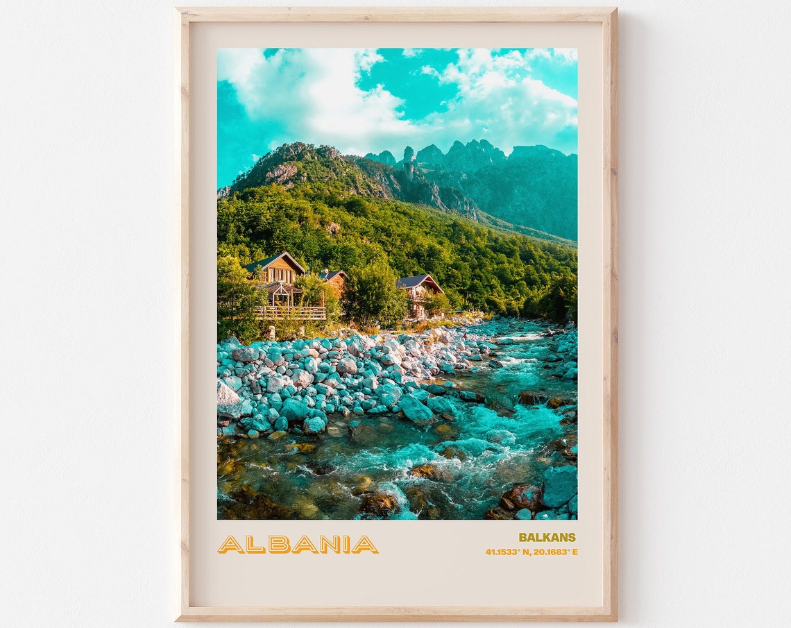 Albania Travel Poster Albania Print Albania Photo Print Albania Wall Decor Albania Travel Art Albania Albania Picture Albania 7