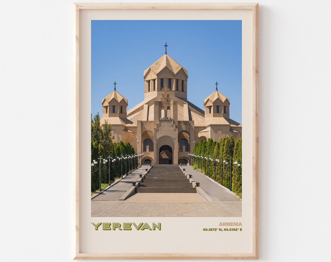 Yerevan Travel Poster Yerevan Print Yerevan Photo Print Yerevan Wall Decor Yerevan Travel Art Yerevan Armenia Picture Yerevan 3