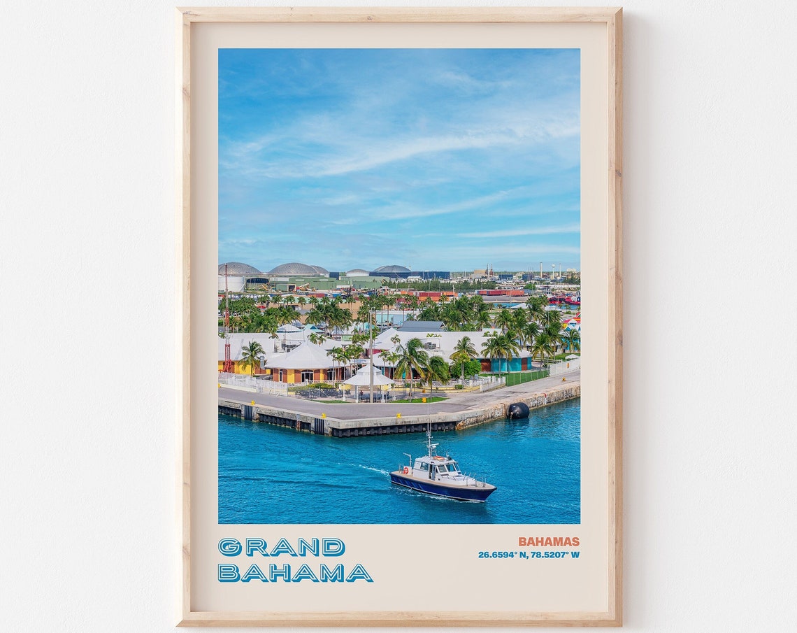 Grand Bahamas Travel Poster Bahamas Print Bahamas Photo Print Bahamas Wall Decor Bahamas Travel Art Bahamas Picture Bahamas 1