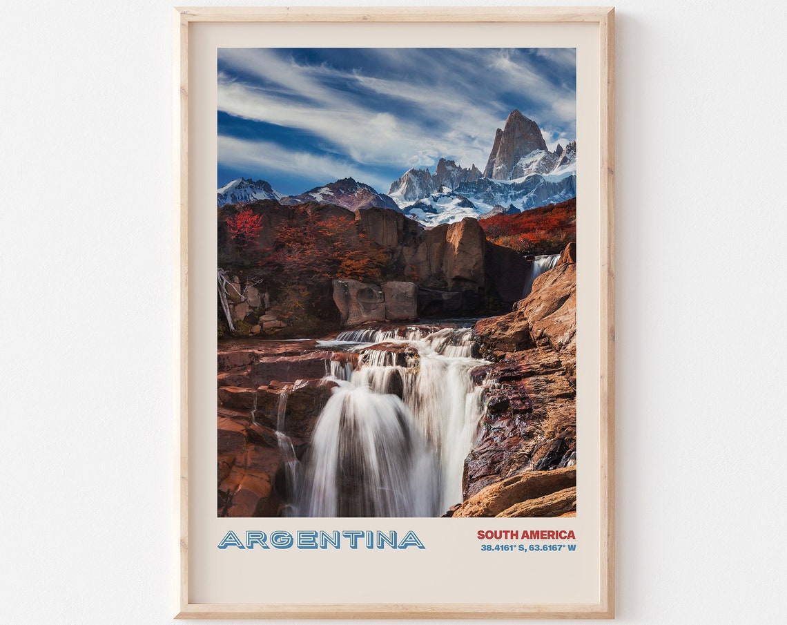 Argentina Travel Poster Argentina Print Argentina Photo Print Argentina Wall Decor Argentina Travel Art Argentina Picture Argentina 5