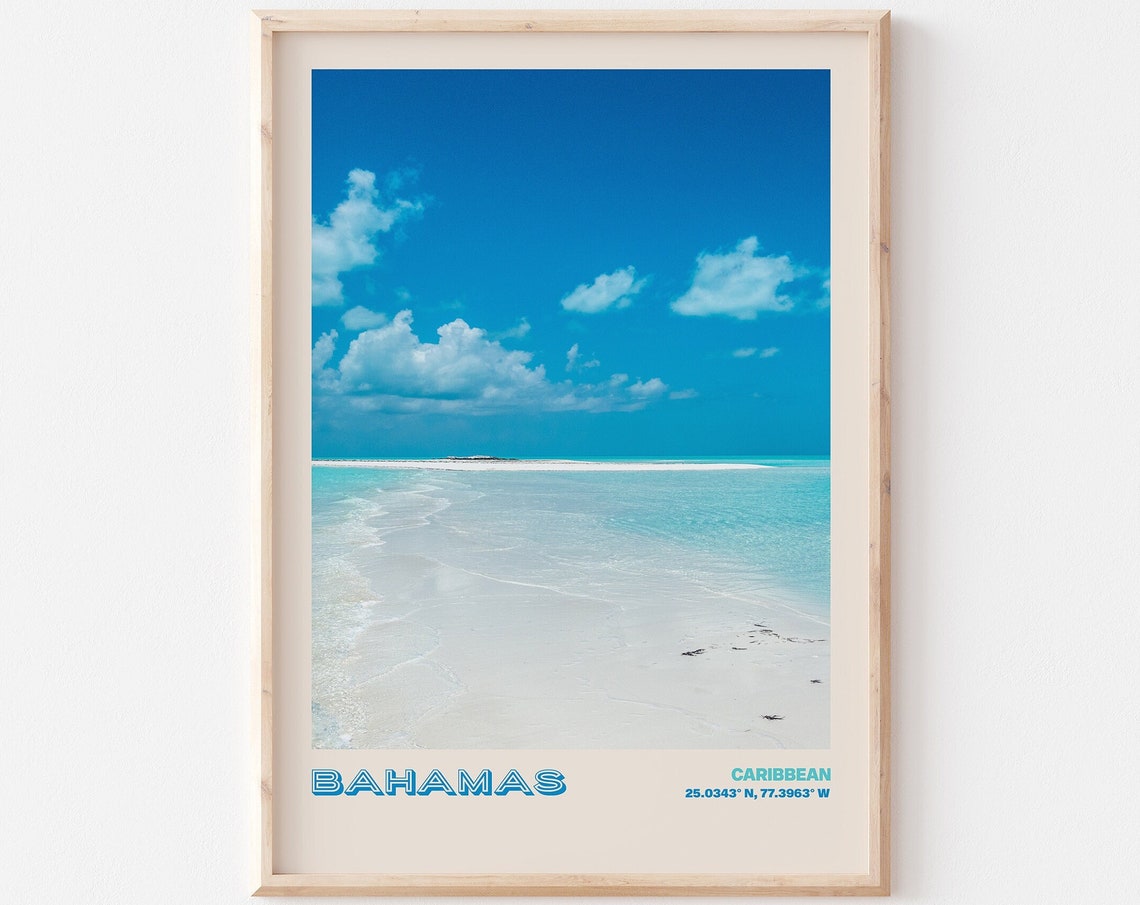 Bahamas Travel Poster Bahamas Print Bahamas Photo Print Bahamas Wall Decor Bahamas Travel Art Bahamas Bahamas Picture Bahamas 9