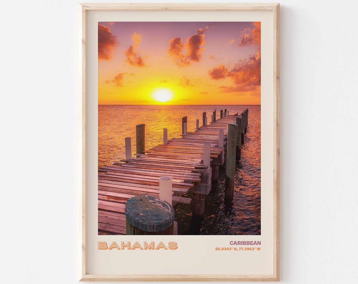 Bahamas Travel Poster Bahamas Print Bahamas Photo Print Bahamas Wall Decor Bahamas Travel Art Bahamas Bahamas Picture Bahamas 1