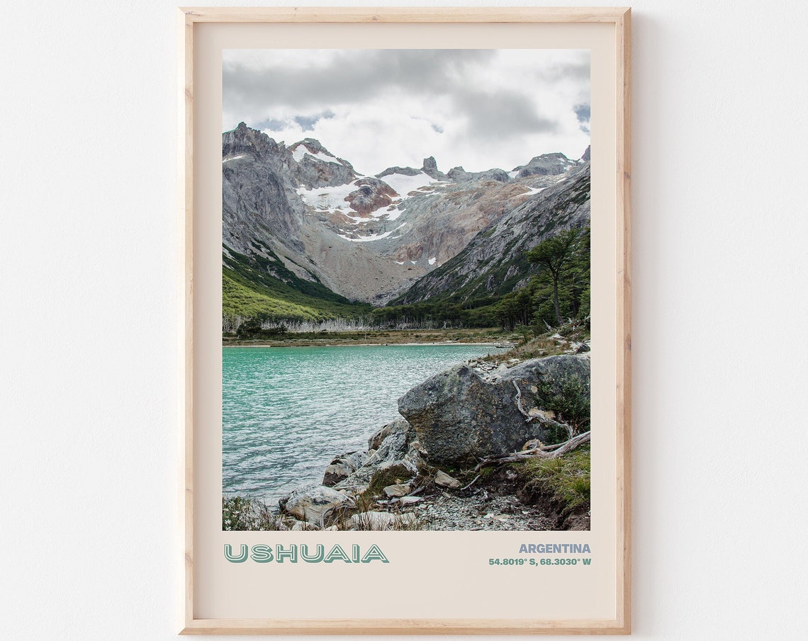 Ushuaia Travel Poster Ushuaia Print Ushuaia Photo Print Ushuaia Wall Decor Ushuaia Travel Art Argentina Picture Ushuaia 5