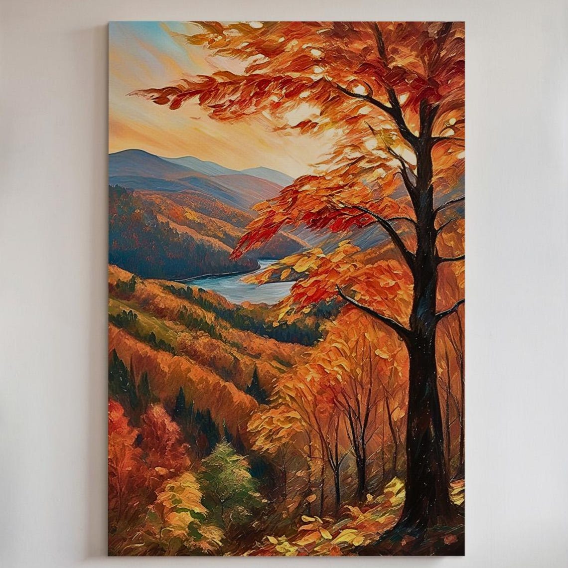 Adirondack Autumn Landscape Art Framedunframed Canvas Or Poster 140