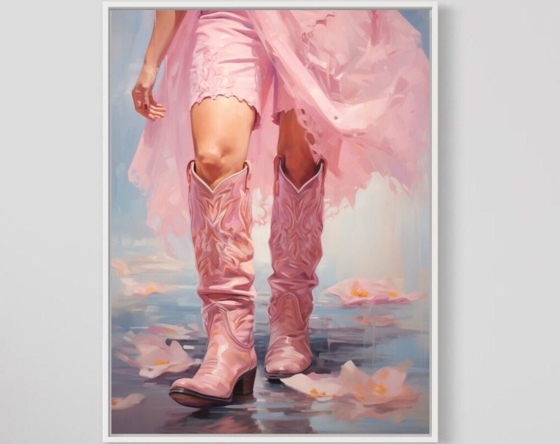 Coastal Cowgirls Poster, Western Girl Dorm Decor