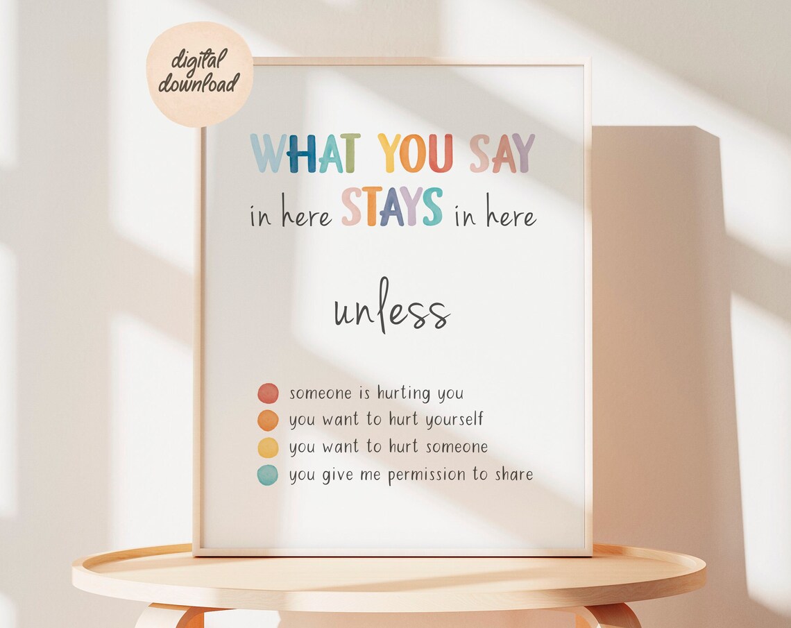 Therapy Office Decor, Mental Health Office Sign