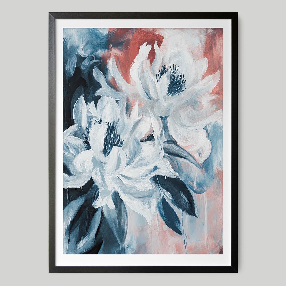 Floral Dreamy Blossom Art Print, Abstract Floral