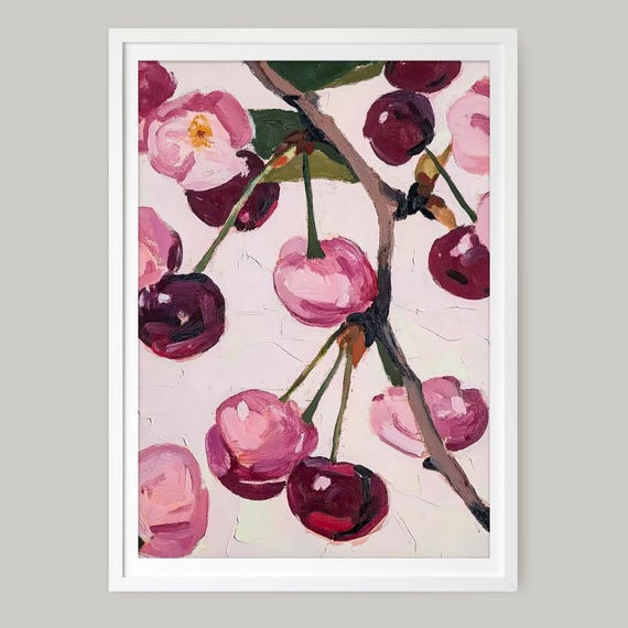 Cherry Art Serenade, Modern Abstract Wall Decor