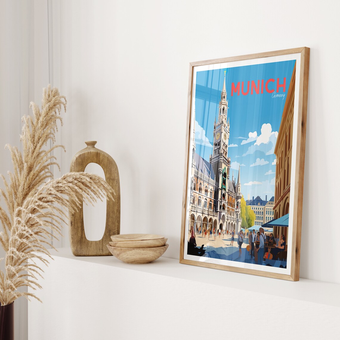 Munich Vintage Travel Poster, Bavaria Art Print - Image 2
