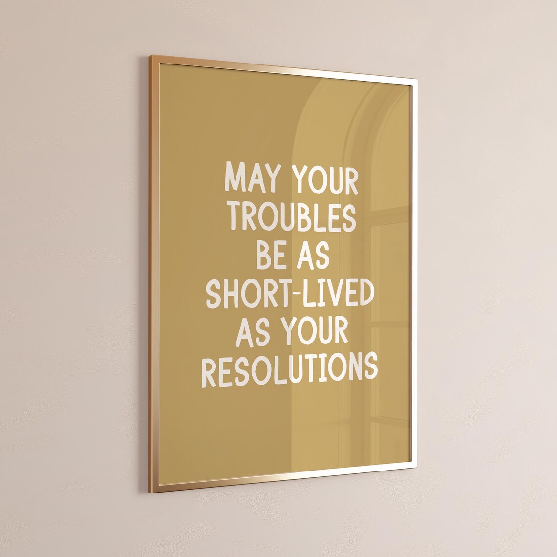 New Year Funny Quote Typography Art Print - Image 2