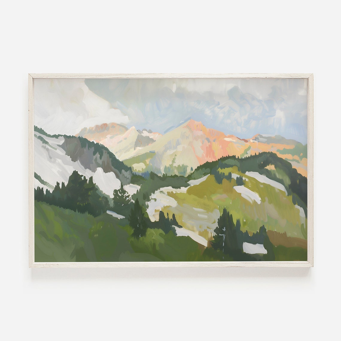 North Cascades National Park Sunset Alpine Glow Mountain Poster