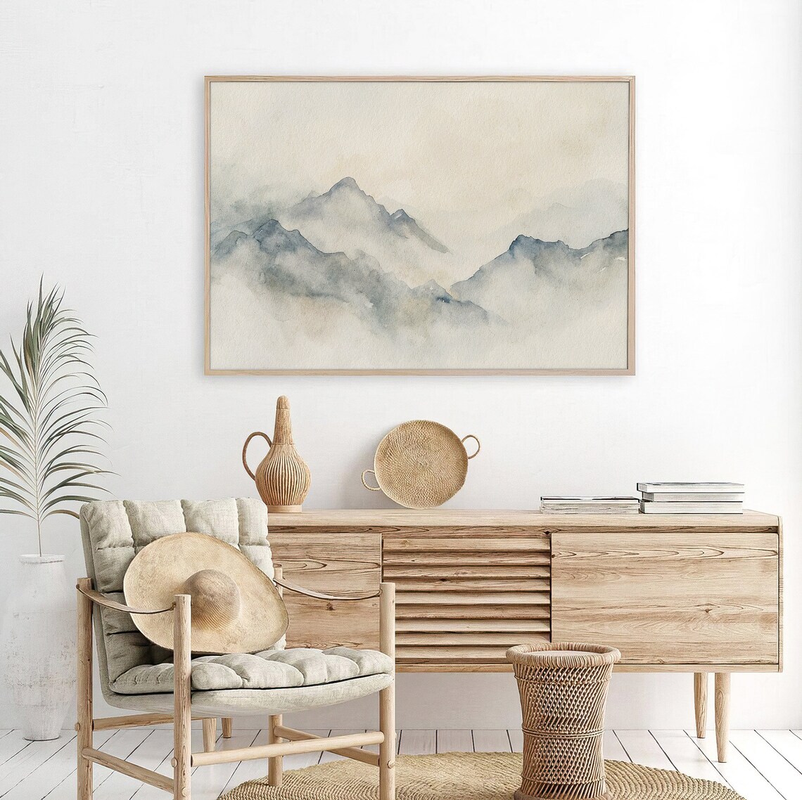 Little Cottonwood Canyon Utah Watercolor Mountain Art Print - Image 3