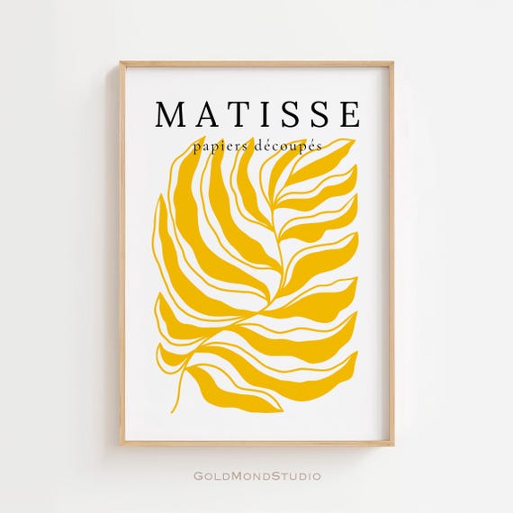 Matisse Poster Henri Matisse Print Matisse Cut Outs Wall Art Minimalist Poster Wall Decor Living Room