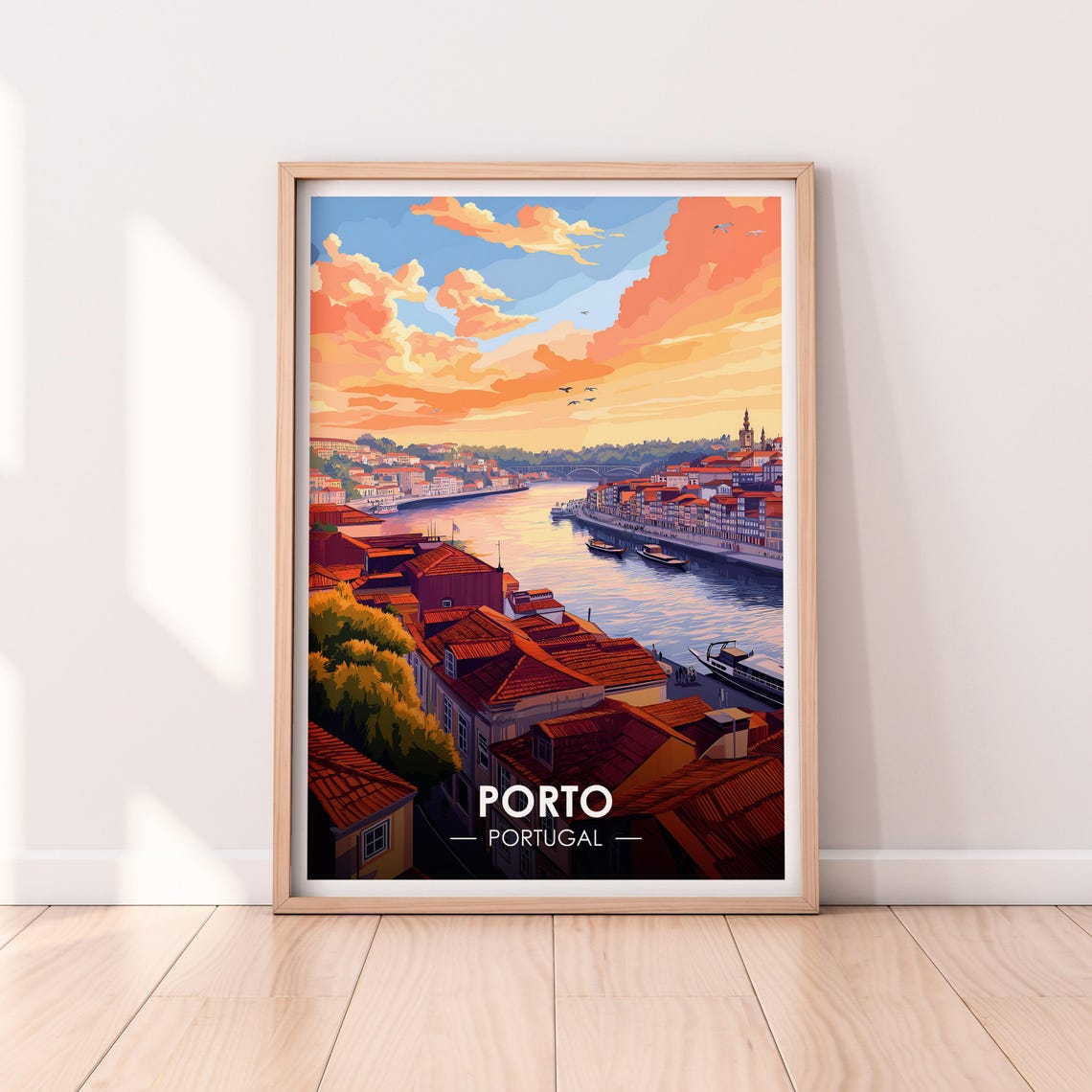 Porto Poster Porto Wat Wall Art Portugal Poster Porto Premium Print Portugal Print Porto Poster Home Dcor