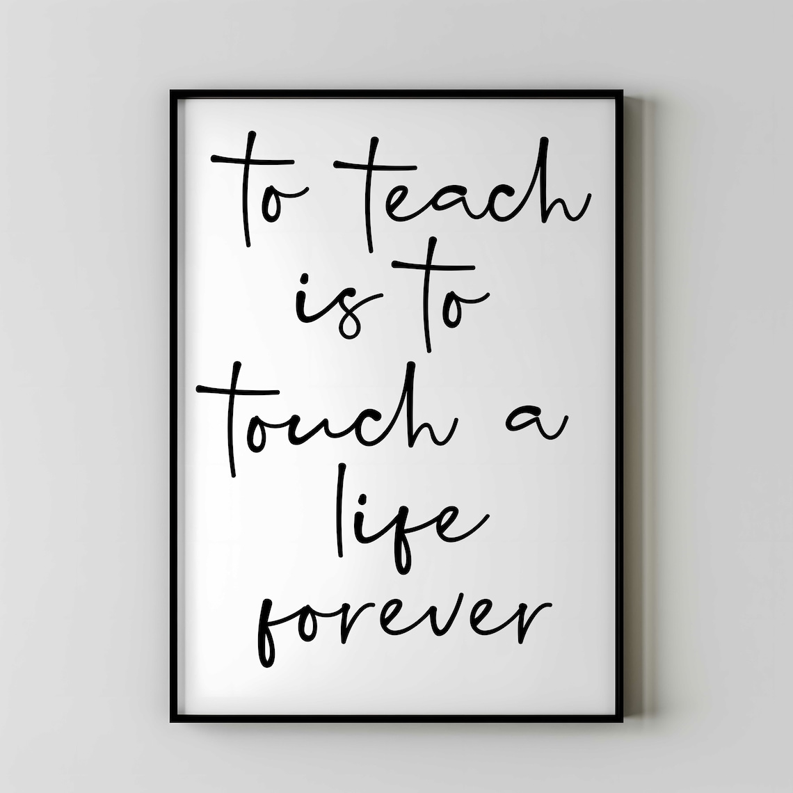 Teacher Thank You Gift Art Print, Classroom Wall Decor