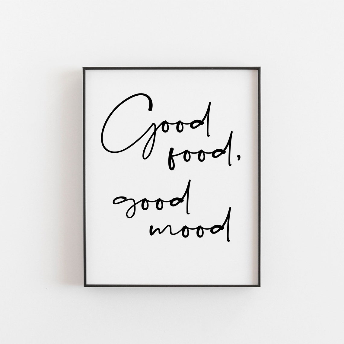 Good Food Mood Kitchen Quote Art Print
