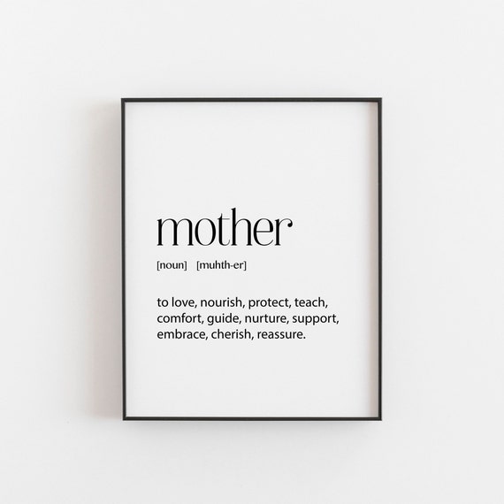 Mom Definition Funny Gift for Daughter’s Home