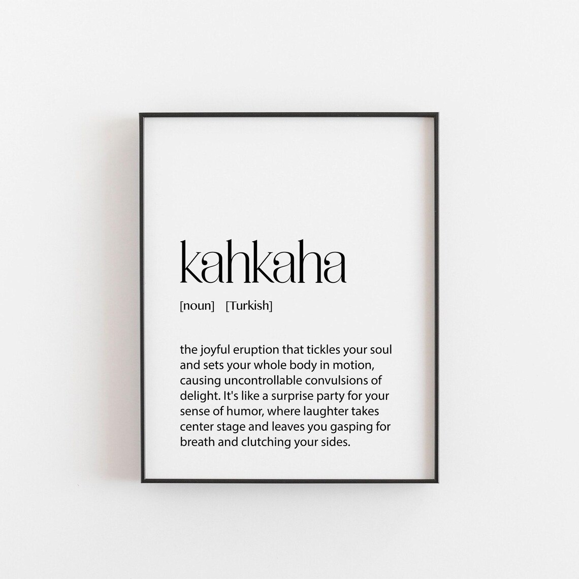 Kahkaha Motivational Poster, Turkish Arabic Gift