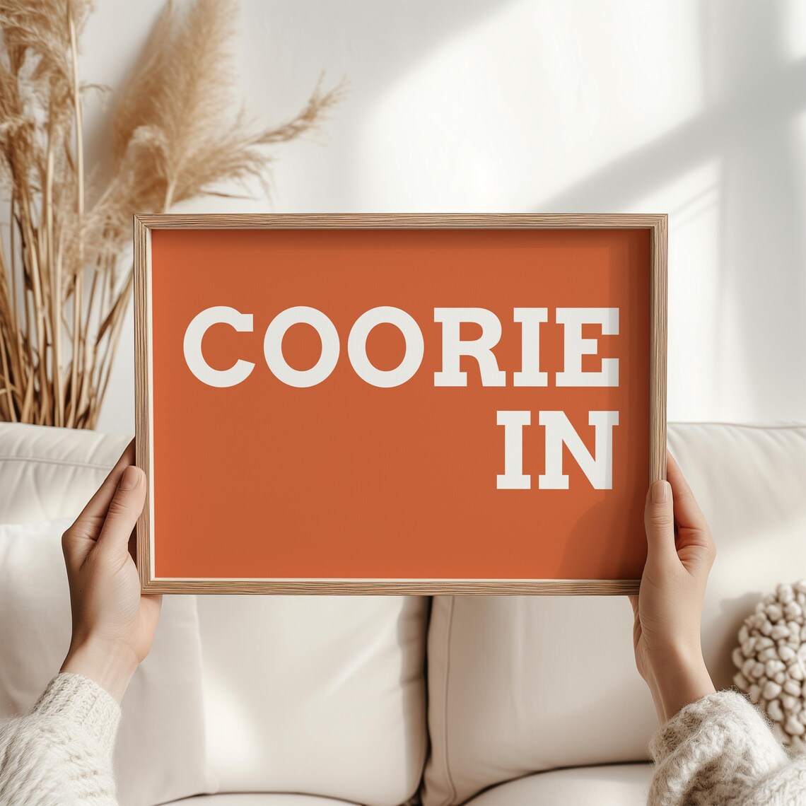 Scottish Coorie In Art Print, Cozy Home Decor