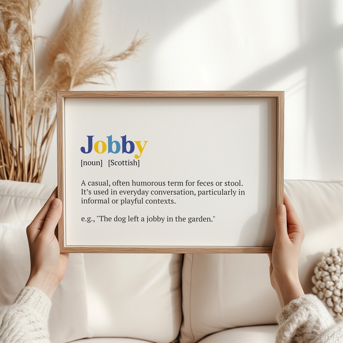 Jobby Scottish Definition, Funny Typography Art Print - Image 2
