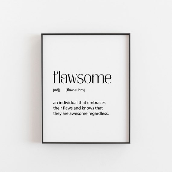 Flawsome Definition, Gift for a Friend
