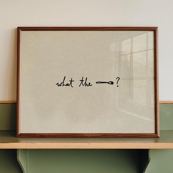 What The Fork Funny Kitchen Art Print
