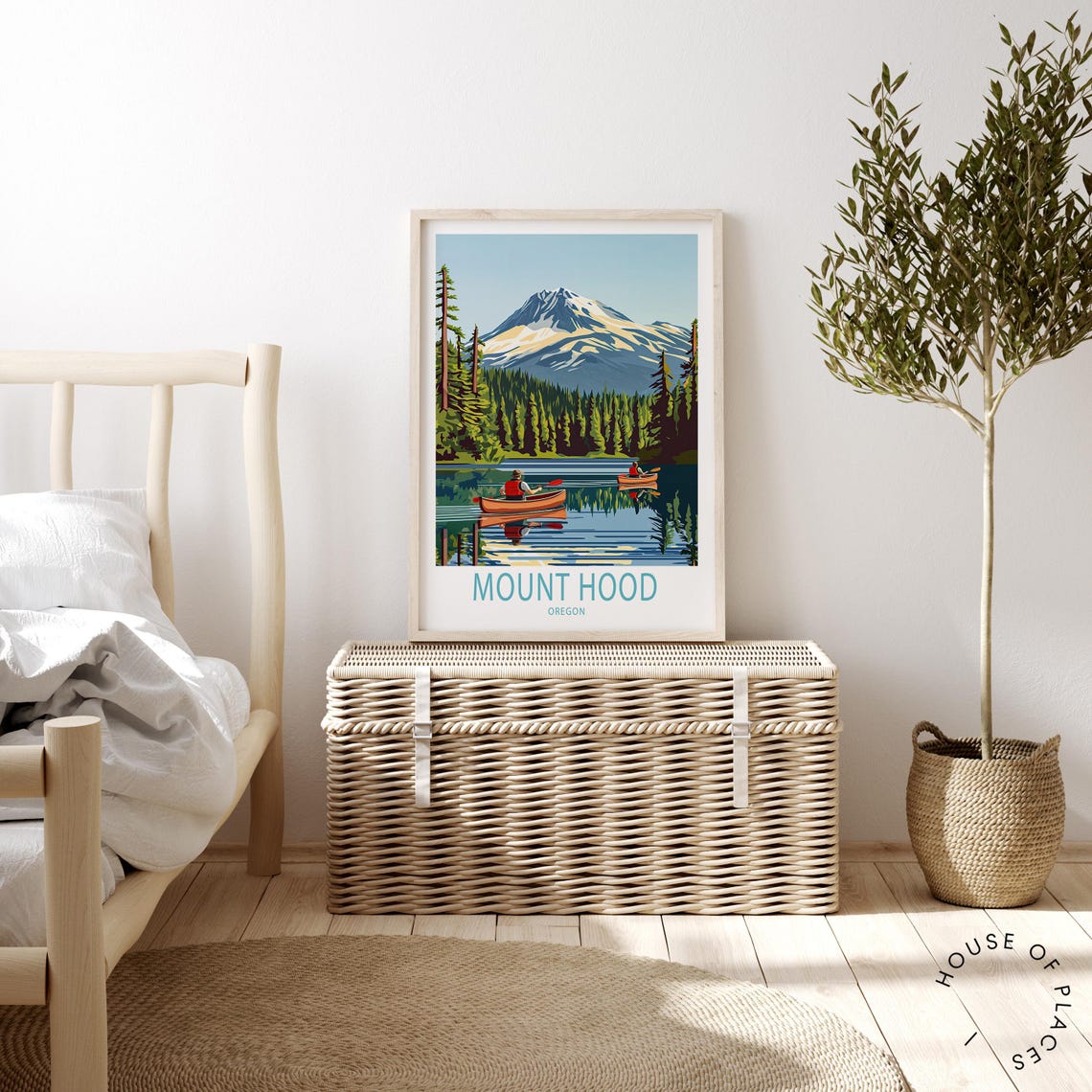 Mount Hood Portland Travel Poster Oregon Mount Hood Print Oregon Wall Art Home Decor Custom Travel Poster Birthday Gifts - Image 4