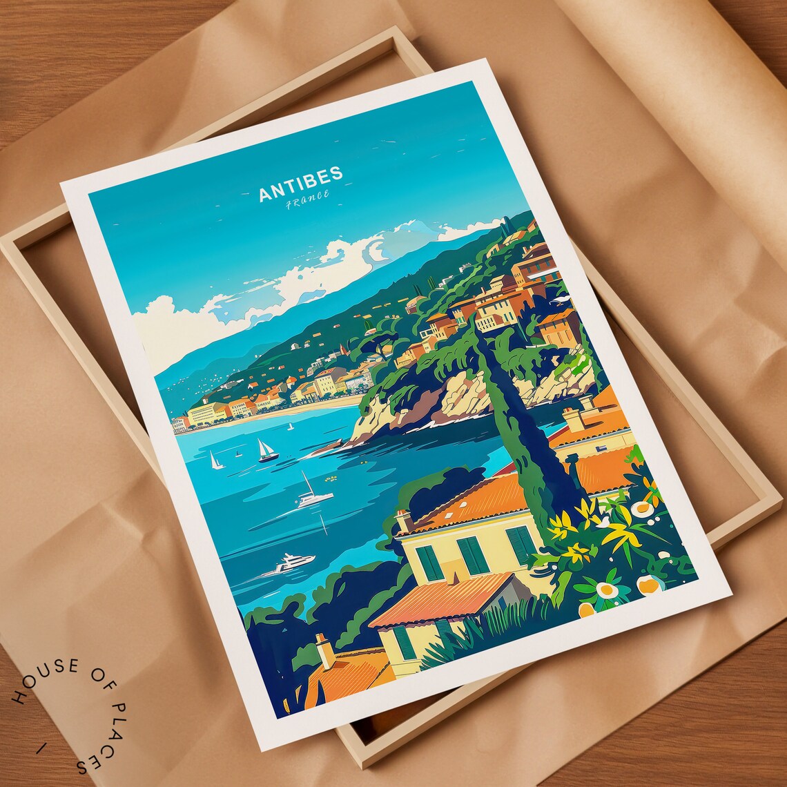 Antibes Travel Poster, France Travel Wall Art - Image 2