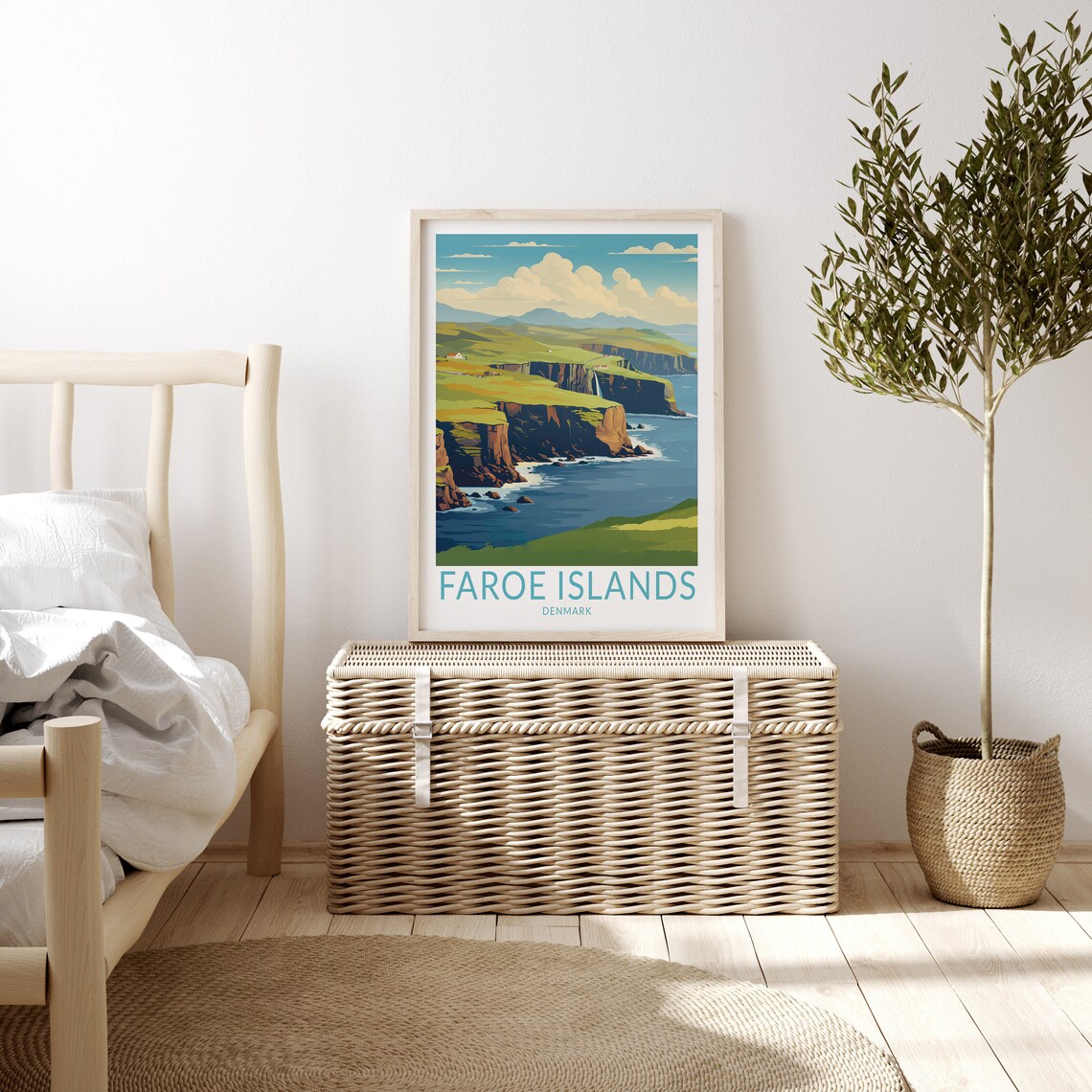 Faroe Islands Travel Poster, Denmark Wall Art - Image 3